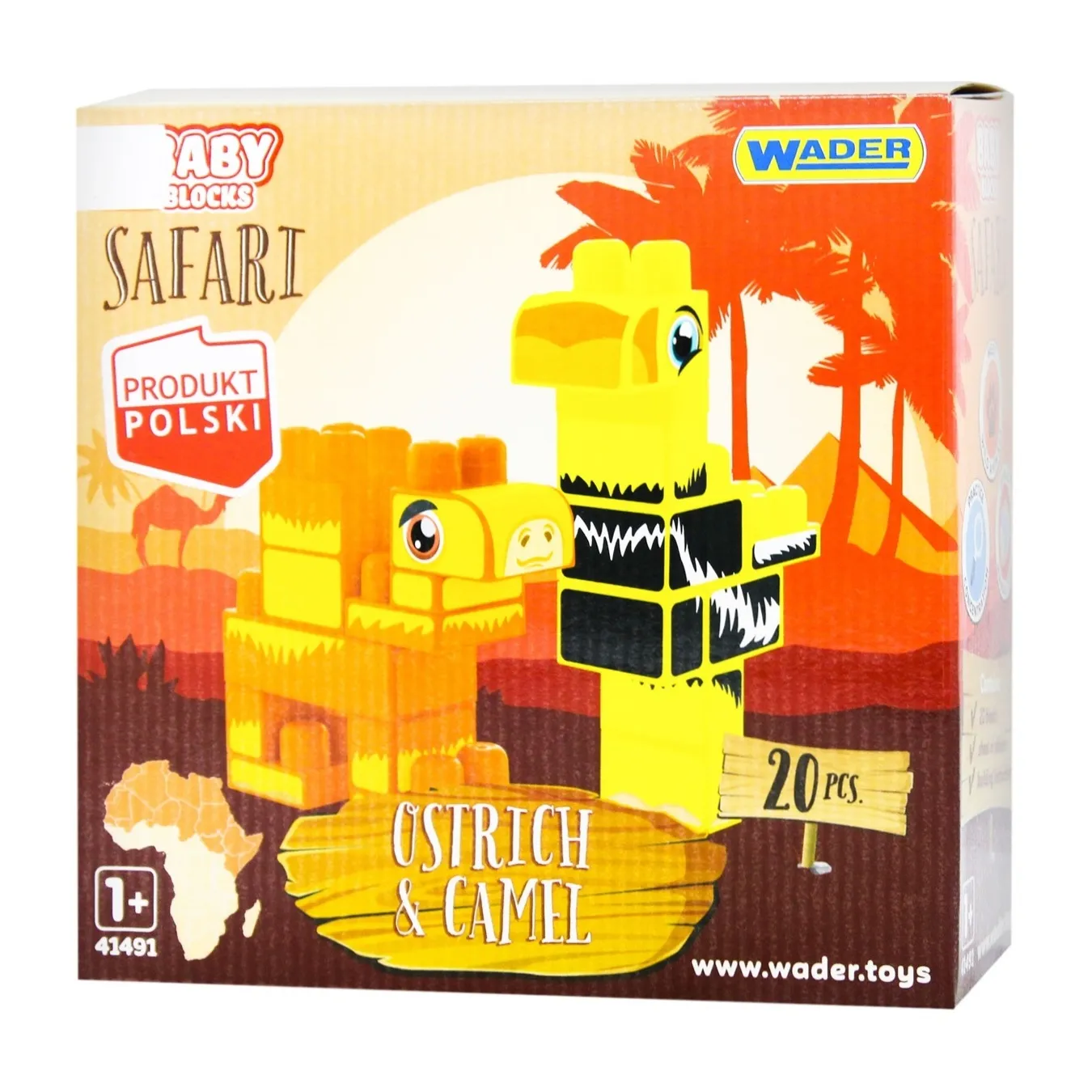Конструктор Wader Safari страус & верблюд - Фото 1
