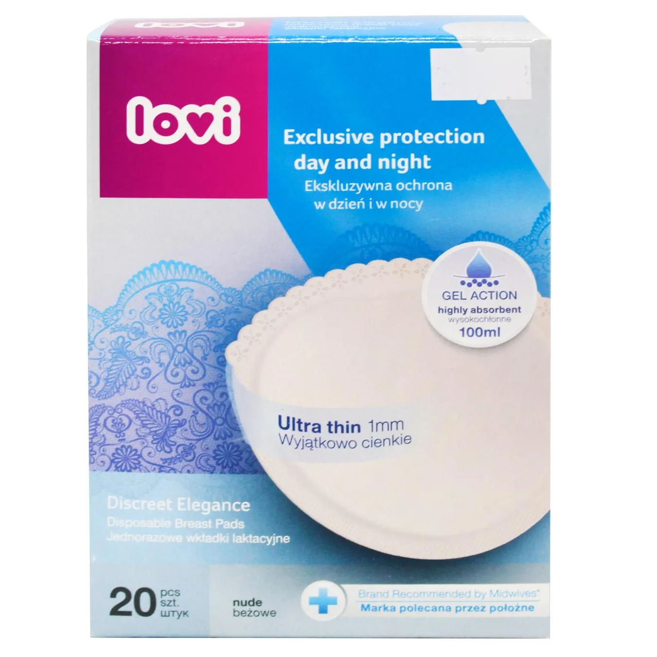 Прокладки лактаційні Lovi Discreet Elegance 20шт - Фото 1