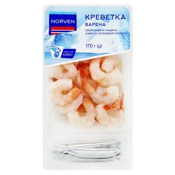 Креветки Norven варені з кисло-солодким соусом охолоджені 170г - Photo 1