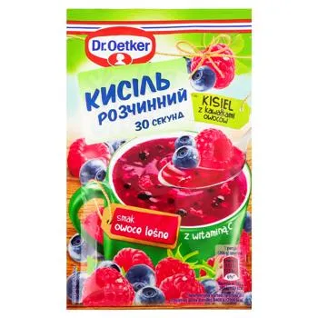 Кисіль Dr.Oetker Лісові ягоди та шматочки фруктів 32г - Photo 4