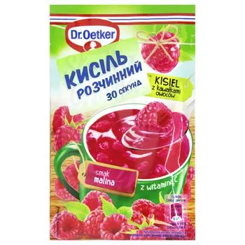 Кисіль Dr.Oetker Малина та шматочки фруктів 32г - Photo 4
