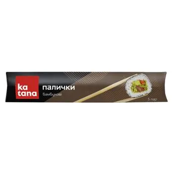 Палички Katana бамбукові 5 пар - Photo 4
