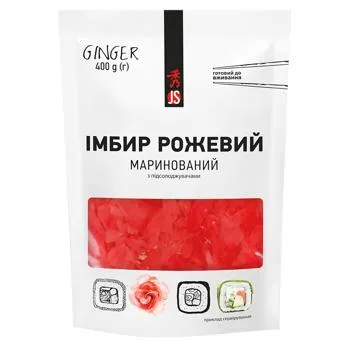 Імбир JS маринований рожевий 400г - Фото 3