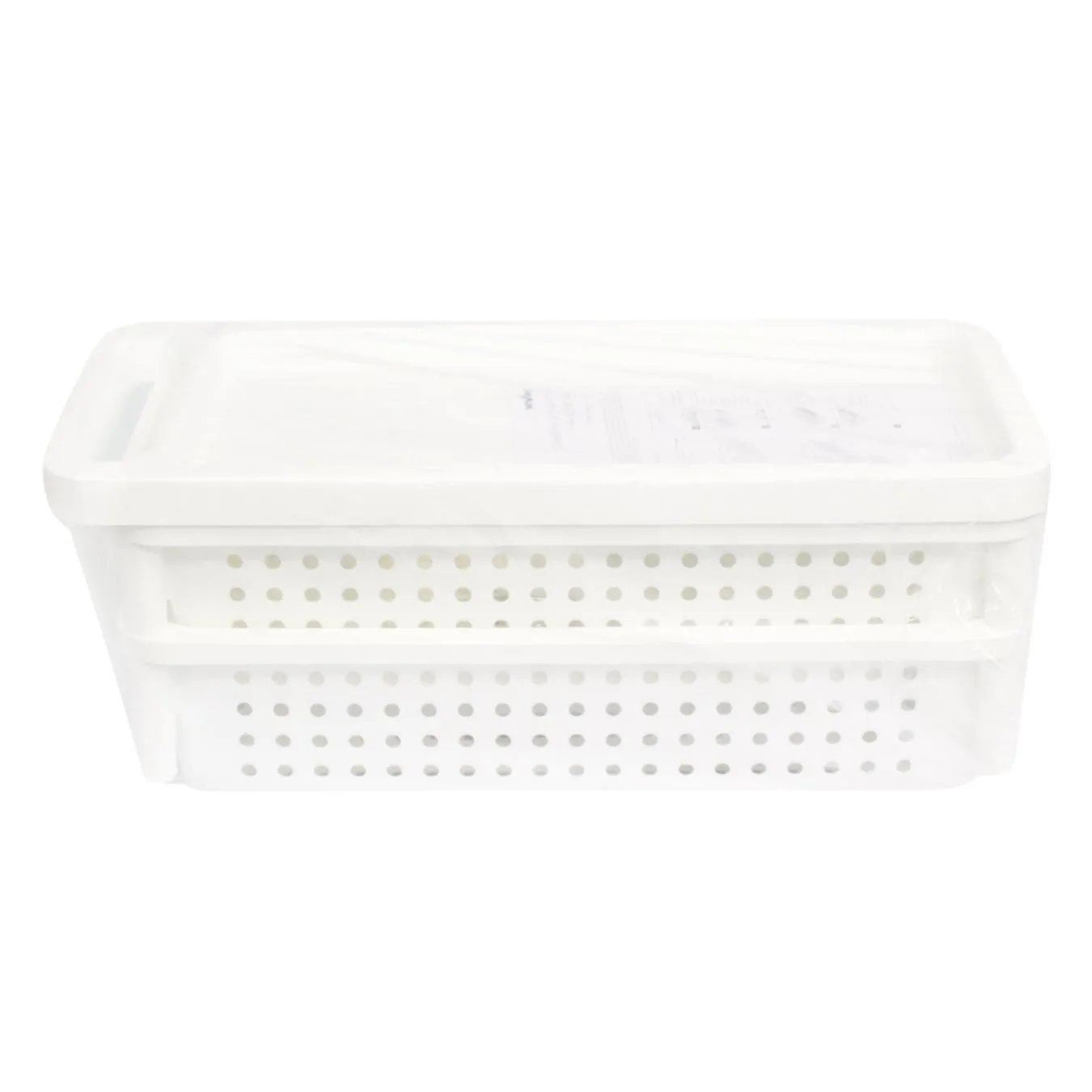 Етажерка MVM Furniture 3-рівнева на колесах біла - Фото 1