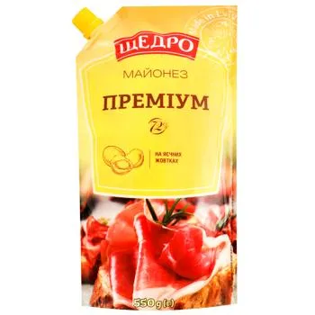 Майонез Щедро Преміум 72% 550г - Фото 6