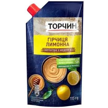 Гірчиця ТОРЧИН® Лимонна з медом 115г - Photo 5