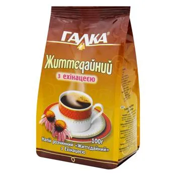 Напій на основі ячменю та цикорію Галка Життєдайний з ехінацеєю 100г - Photo 3