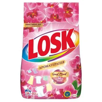 Пральний порошок Losk Ароматерапія Аромат Малазійської квітки автомат 2,1кг - Фото 5