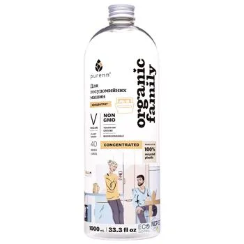 Гель для посудомийних машин Organic Family з ялівцем та сосною концентрат 1л - Фото 1