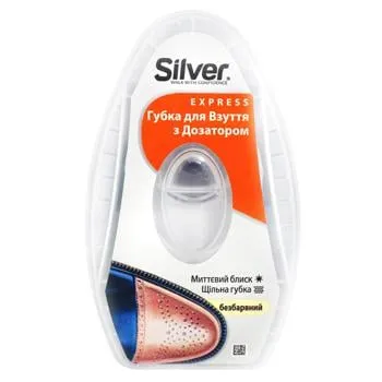 Губка-блиск для взуття Silver дозатор нейтральна 6мл - Photo 6