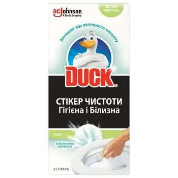 Стікери чистоти для унітазу Duck Гігієна і білизна Лайм 3шт - Photo 4