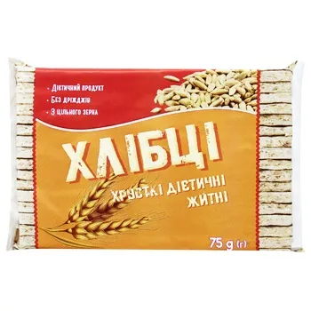 Хлібці Житні хрусткі 75г - Photo 1