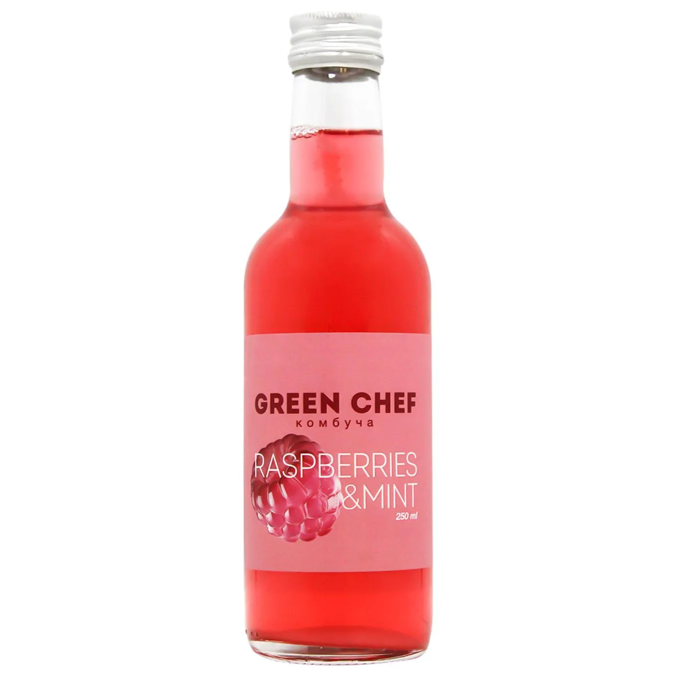 Комбуча Green Chef Raspberries&Mint Spritz 250мл - Фото 1