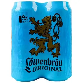 Пиво Lowenbrau світле 5,1% 4х0,5л - Фото 6