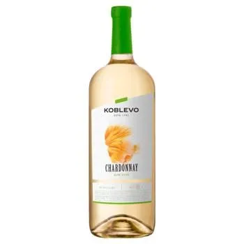 Вино Koblevo Chardonnay біле сухе 9,5-14% 1,5л - Фото 4