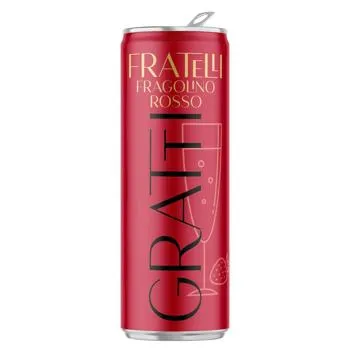 Напій винний Fratelli Gratti Fragolino Rosso червоний напівсолодкий 6-6,9% 0,33л - Photo 1