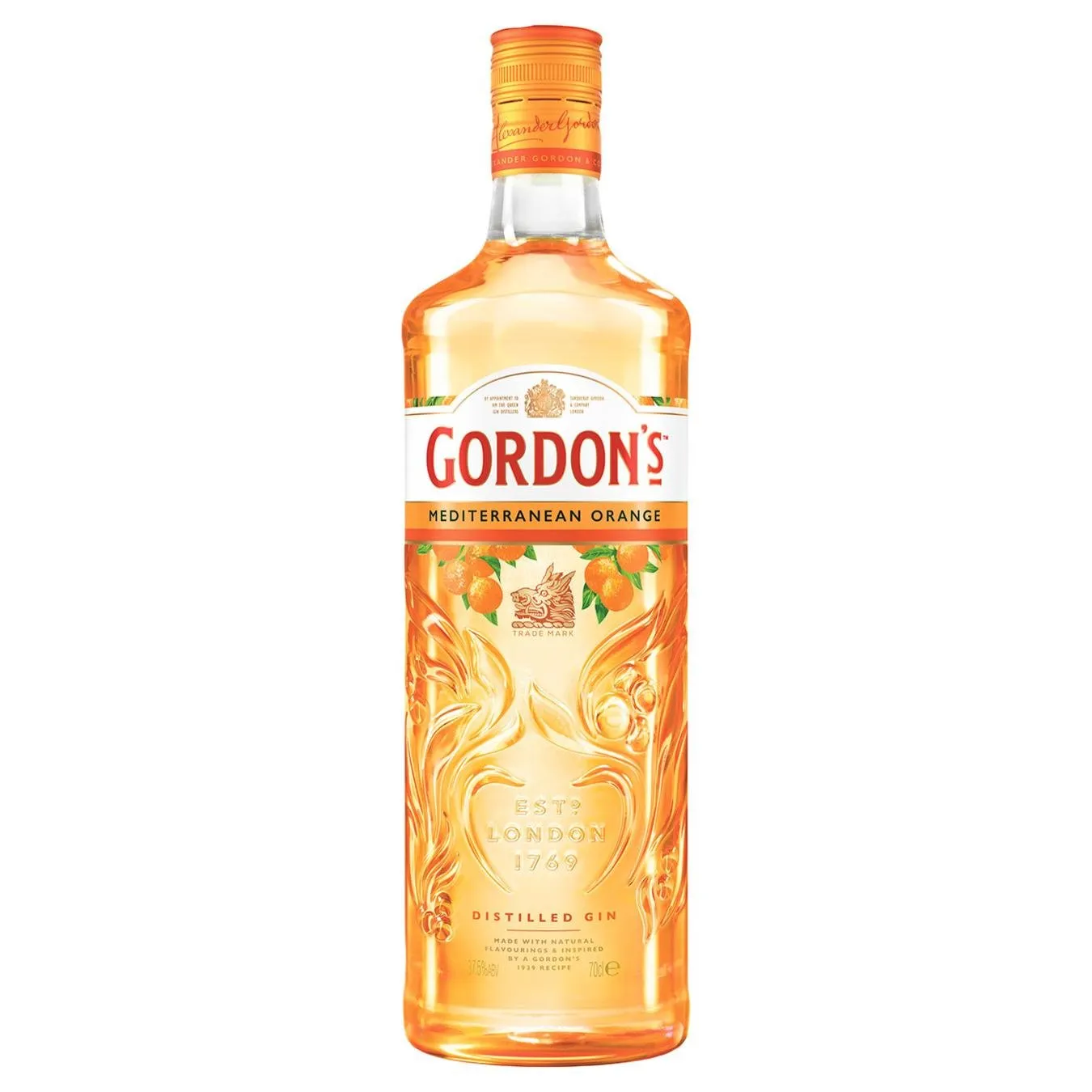 Джин Gordon’s Mediterranean Orange 37,5% 0,75л - Фото 5