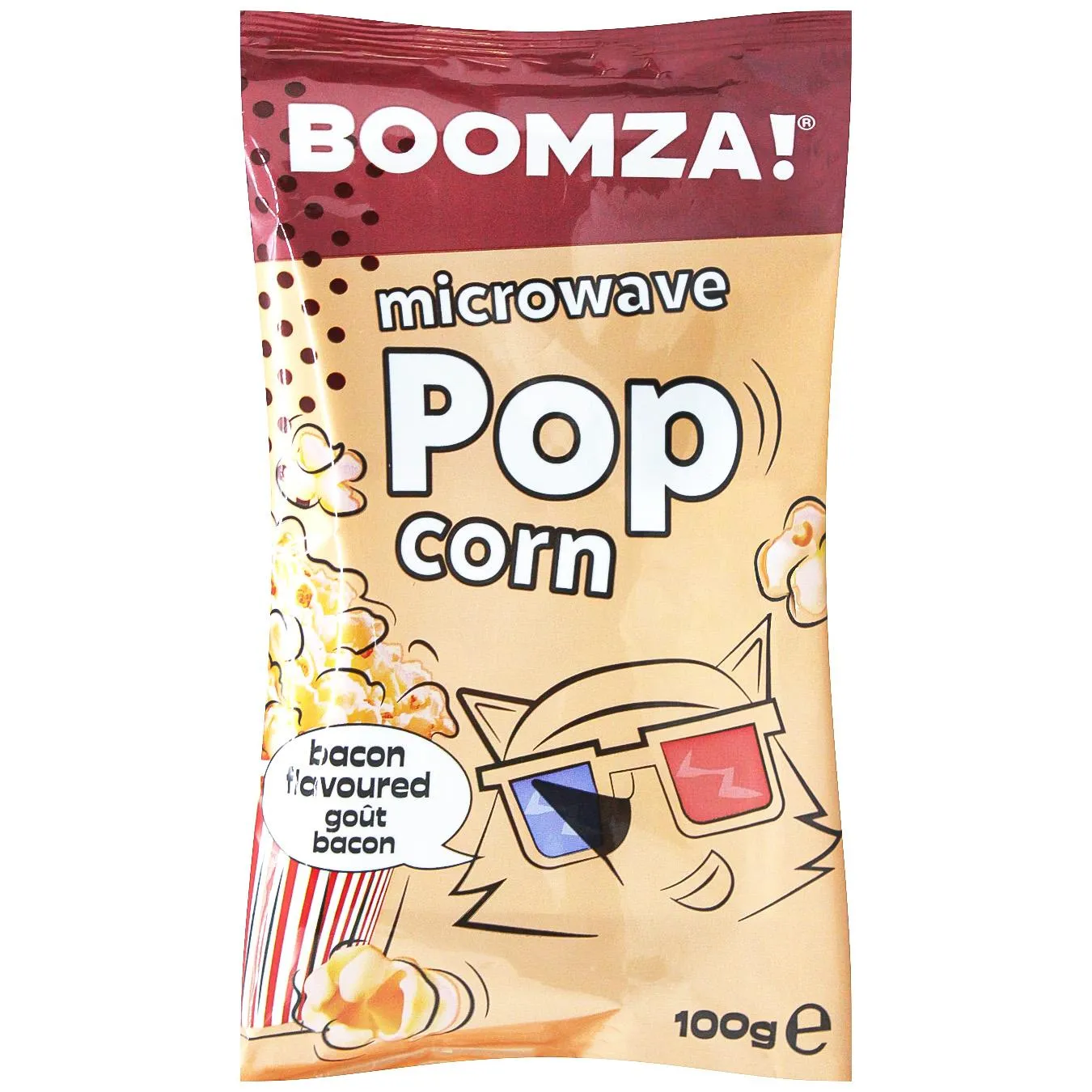 Попкорн Boomza Бекон 100г - Фото 3