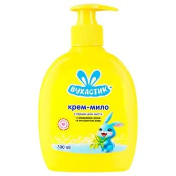 Крем-мило Вухастик з оливковою олією та екстрактом алое 300мл - Фото 4