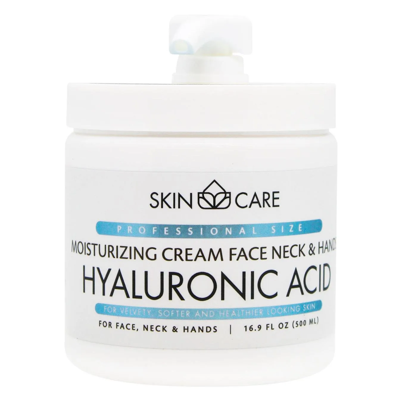 Крем для обличчя, шиї і рук Skin Care Зволожуюючий і живильний з гіалуроновою кислотою 500мл - Фото 1