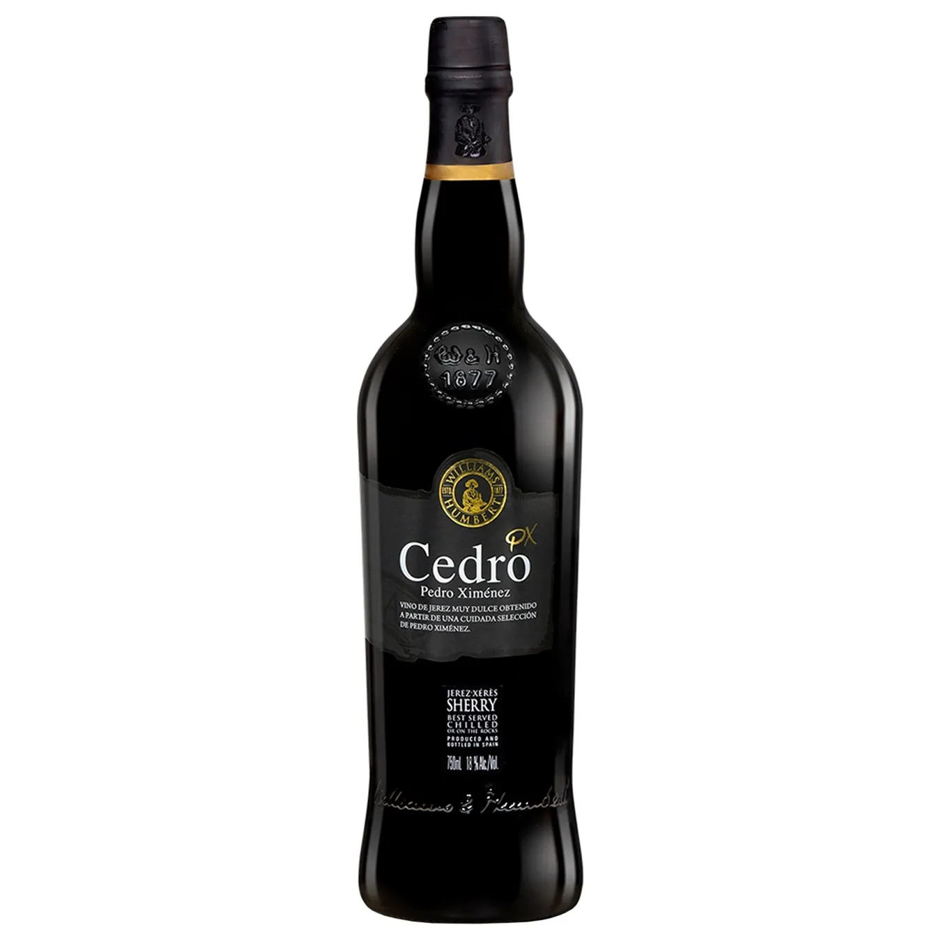 Херес Williams Humbert Cedro Pedro Ximenez білий кріплений 18% 0,75л - Фото 1