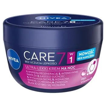 Крем для обличчя Nivea Care нічний 100мл - Фото 3