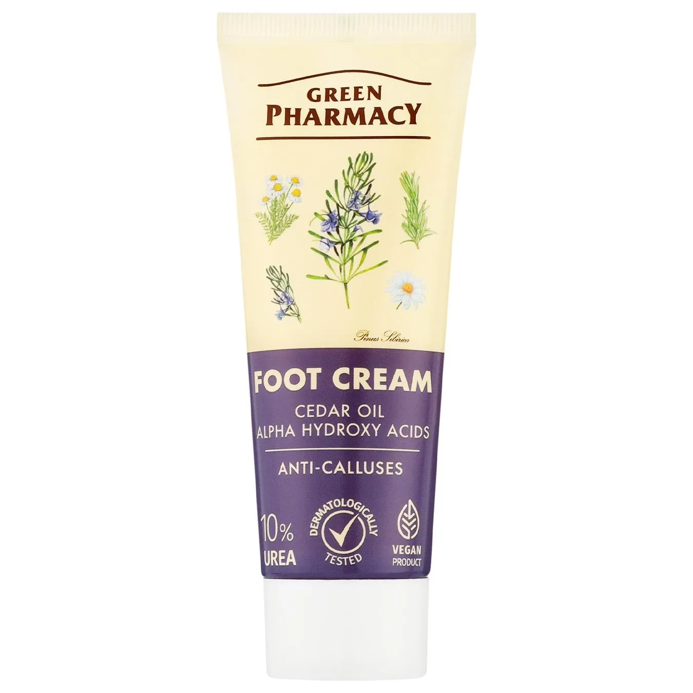 Крем для ніг Green Pharmacy проти мозолів та натоптишів 75мл - Фото 1