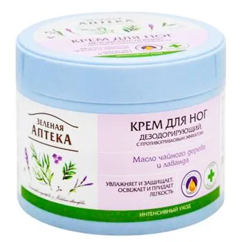 Крем для ніг Green Pharmacy ефірне масло чайного дерева 300мл - Фото 1