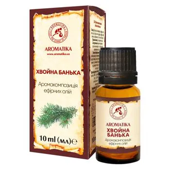 Аромакомпозиція ефірних олій Ароматика Хвойна банька 10мл - Фото 1