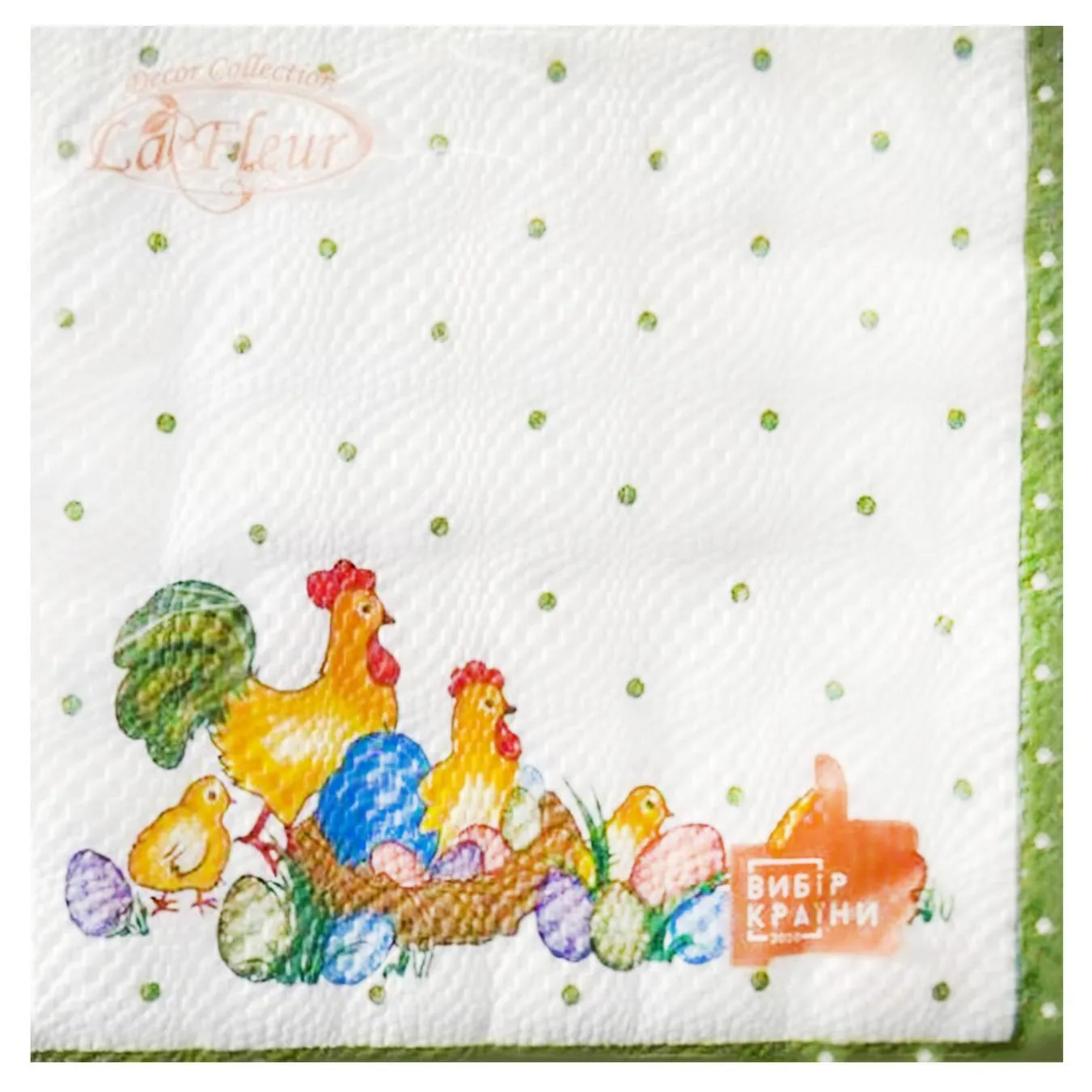 Серветка La Fleur Родина 33*33см 16шт*2шар - Фото 1