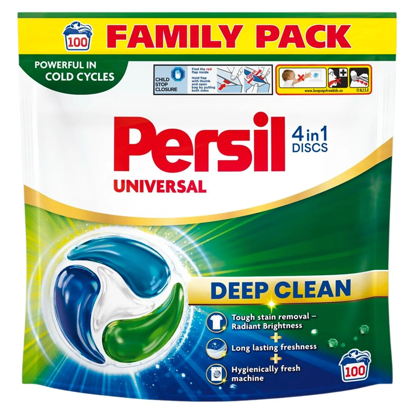 Засіб д/прання Persil Universal 4in1 Discs Deep Clean 100шт - Фото 1