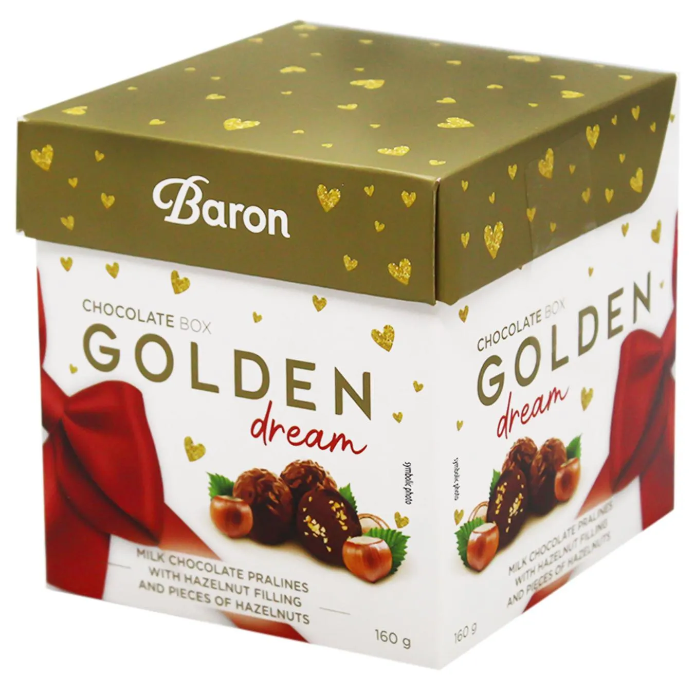 Цукерки Baron праліне молочний шоколад з горіховою начинкою 160г - Фото 1