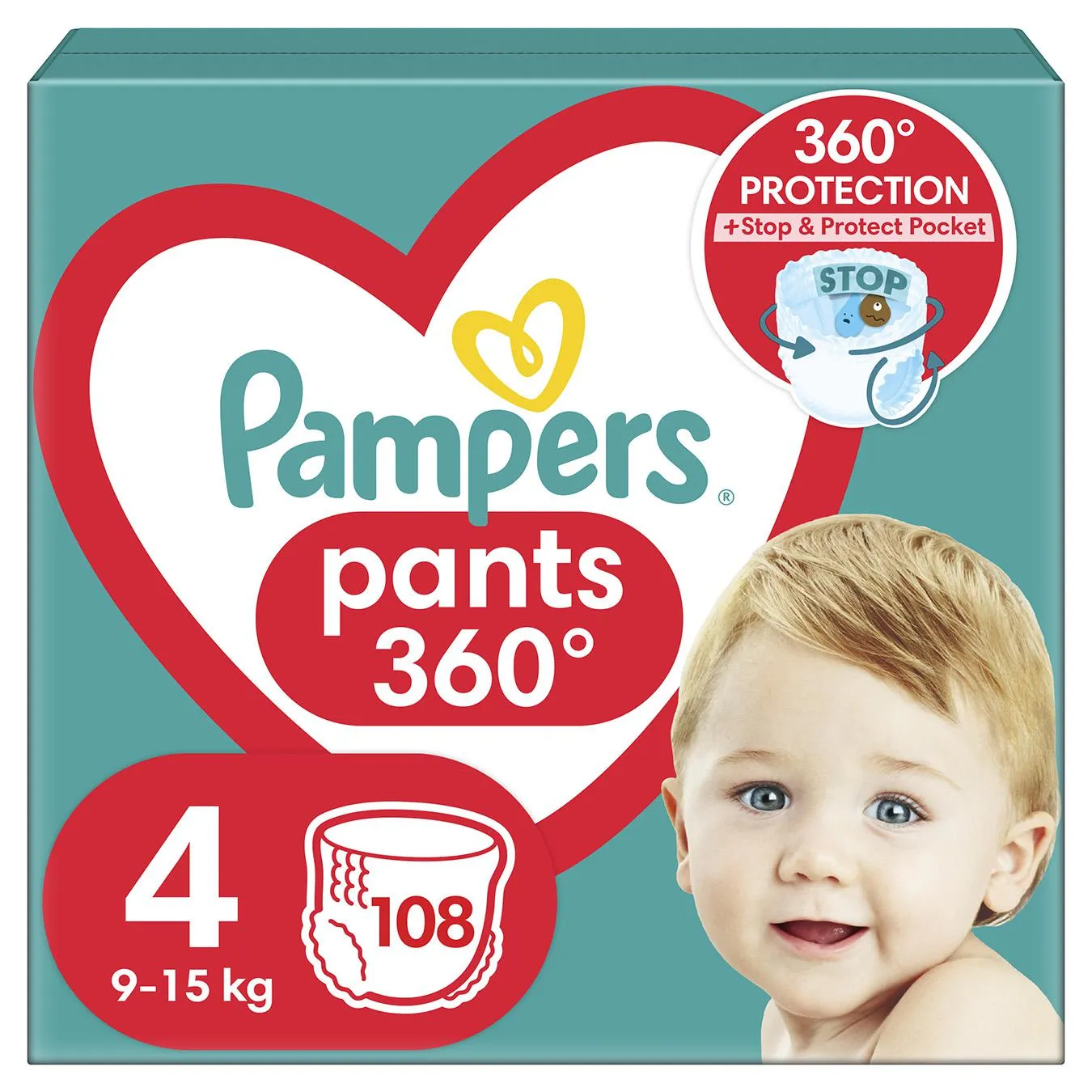 Підгузки-трусики Pampers Maxi 4 9-15кг 108шт - Фото 1