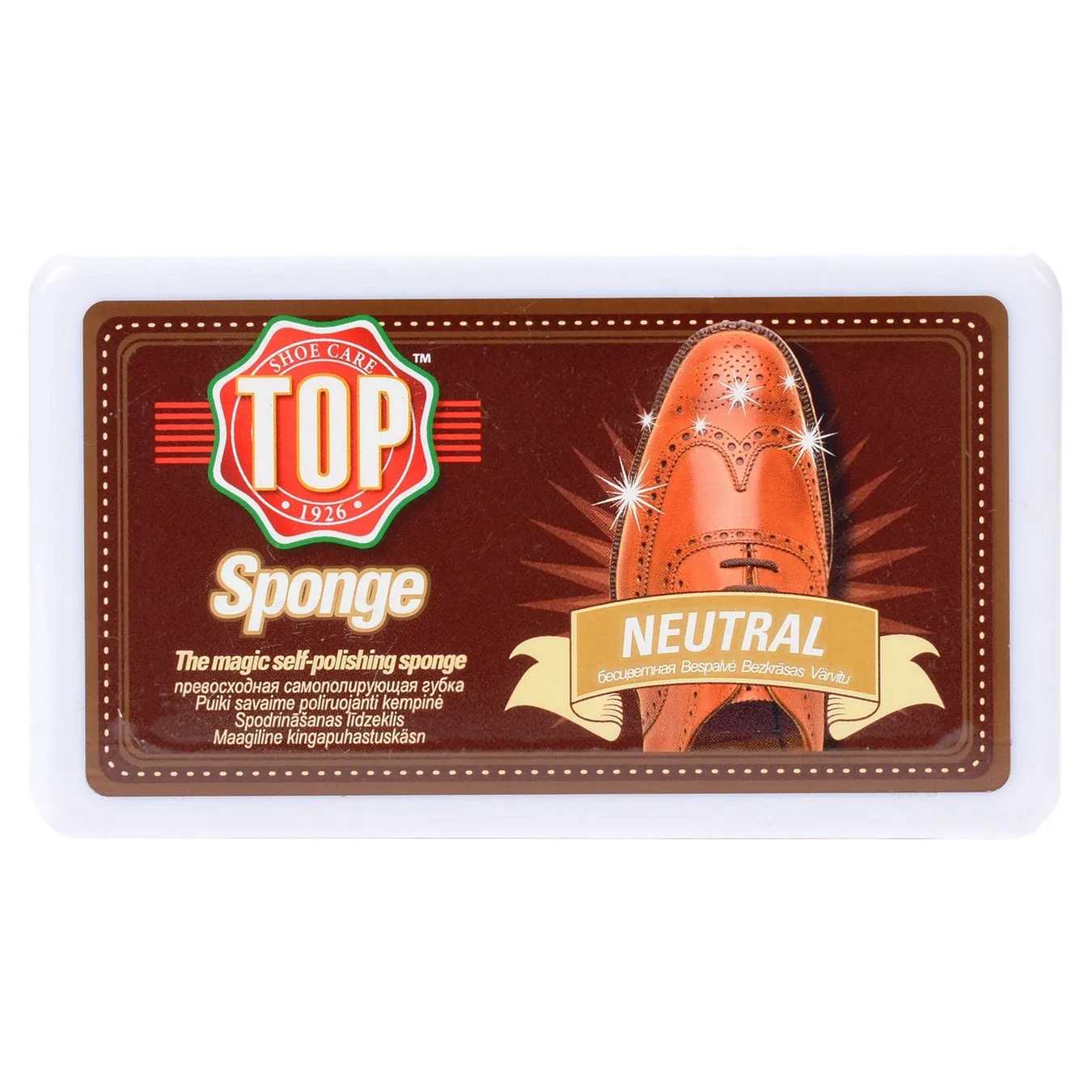 Губка TOP для взуття поліруюча безбарвна - Фото 1