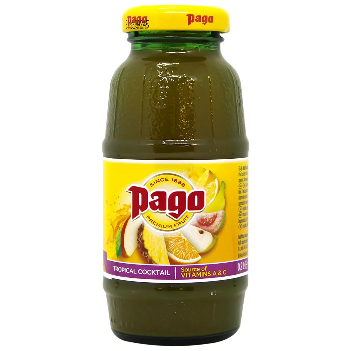 Сік Pago Мультифруктовий 200мл - Фото 1