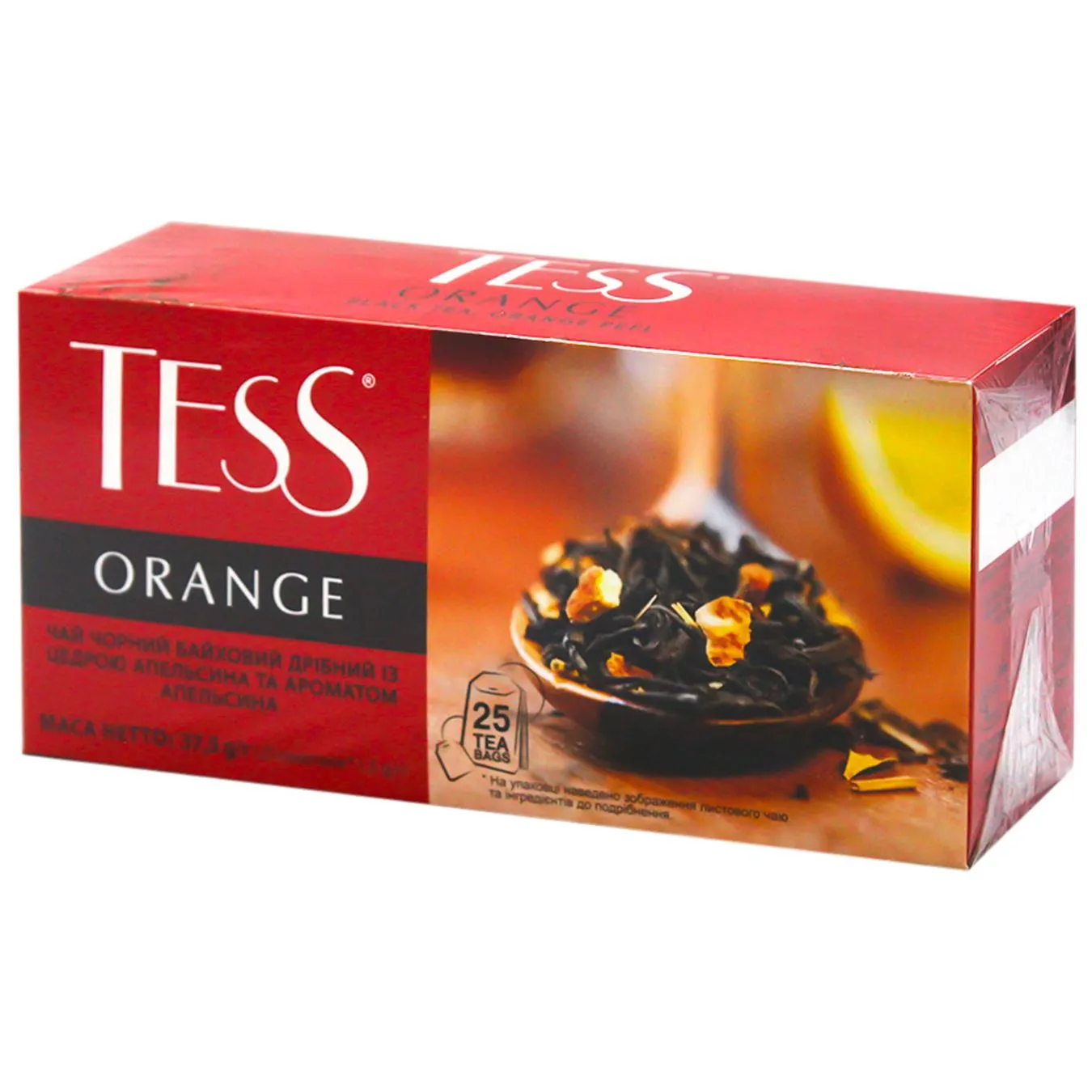 Чай чорний Tess Orange 25шт 1,5г - Фото 1