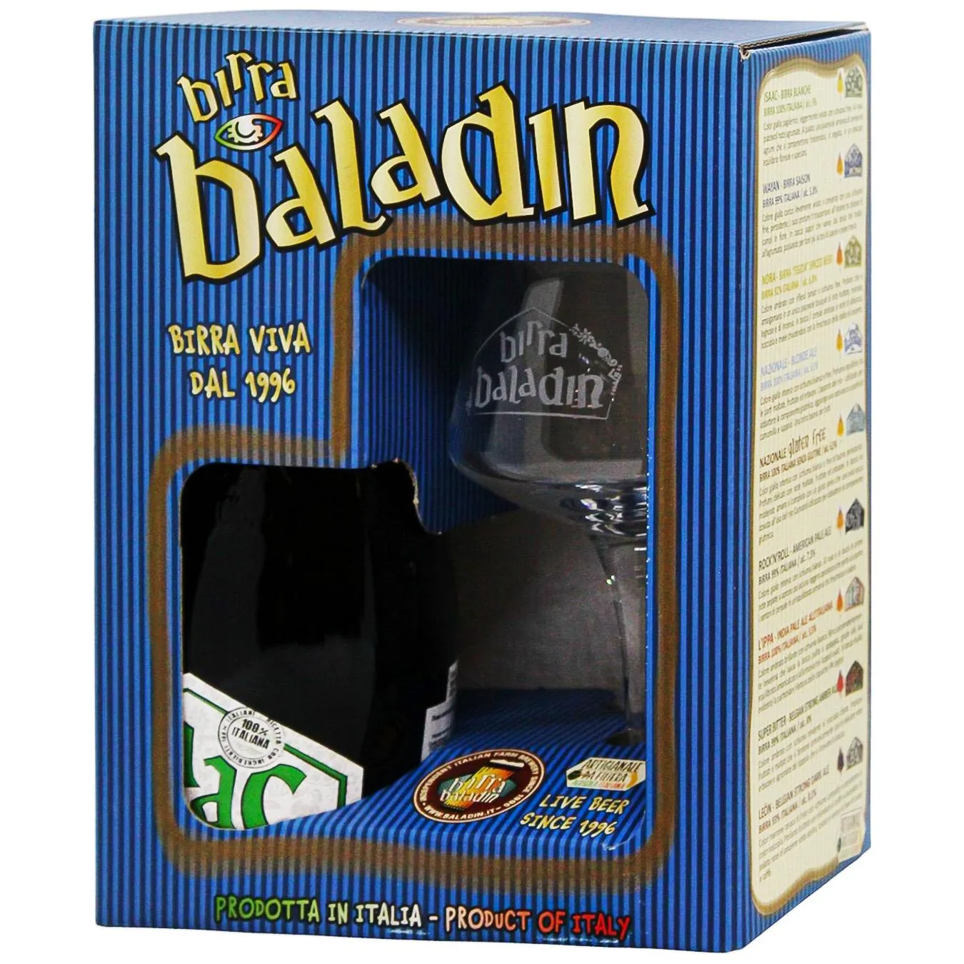 Набір пиво Baladin Isaac 5% 0,33л + келих - Фото 1