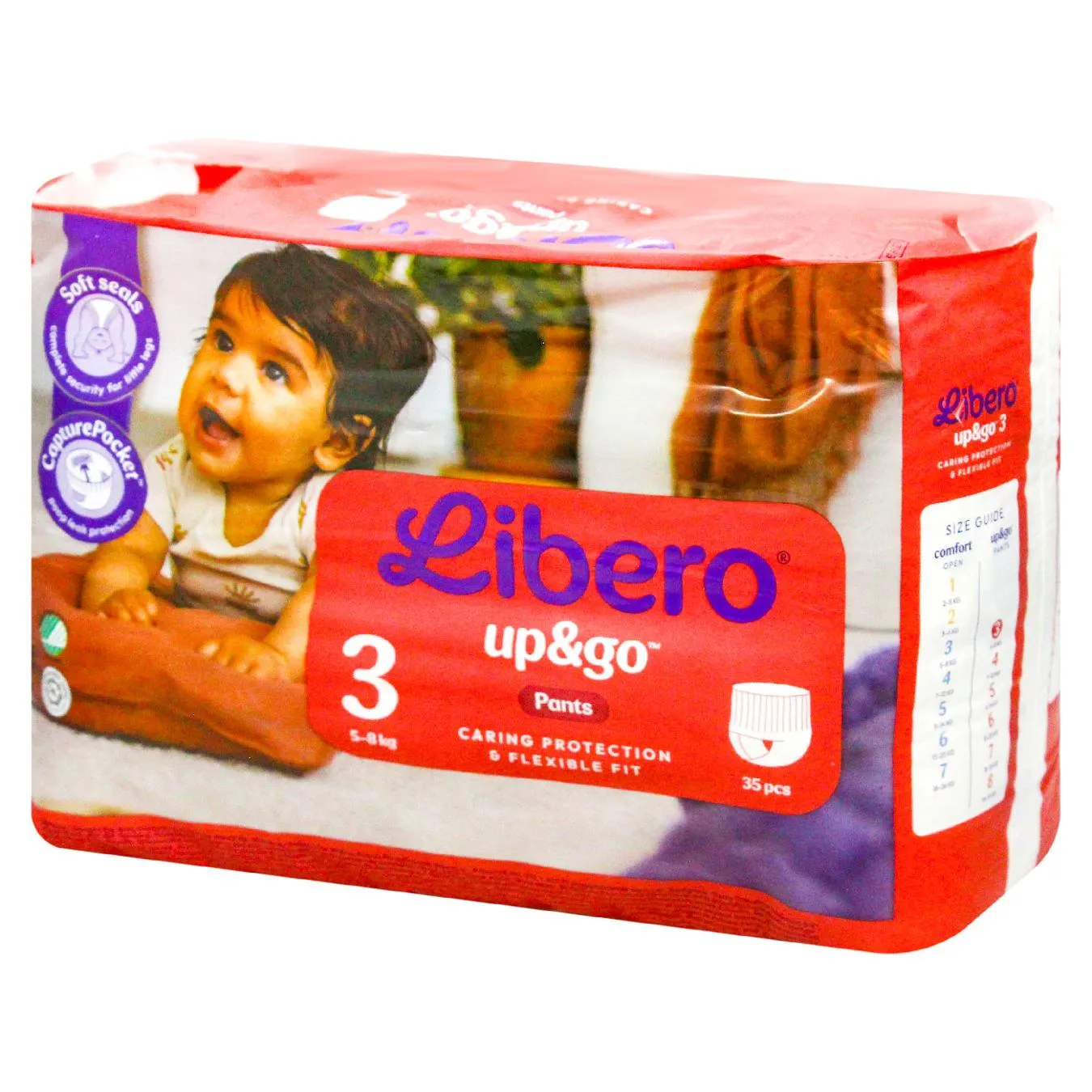 Підгузники дитячі Libero Up&Go 3 35шт - Фото 1