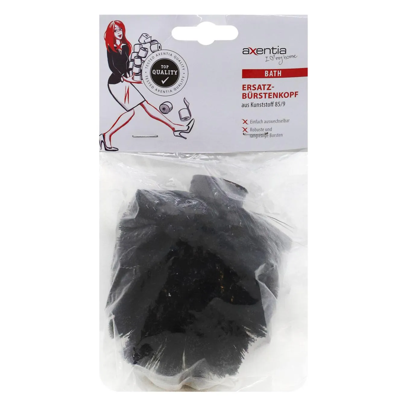 Щітка для унітазу Axentia запасна 85мм - Фото 1