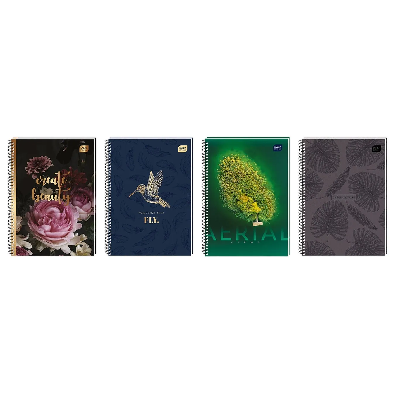 Блокнот на пружині Interdruk А5 120 аркушів в асортименті - Фото 1