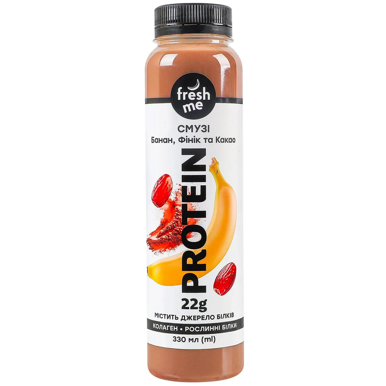 Кокосовий напій Fresh Me з фініком, пюре банана та додаванням су - Фото 1