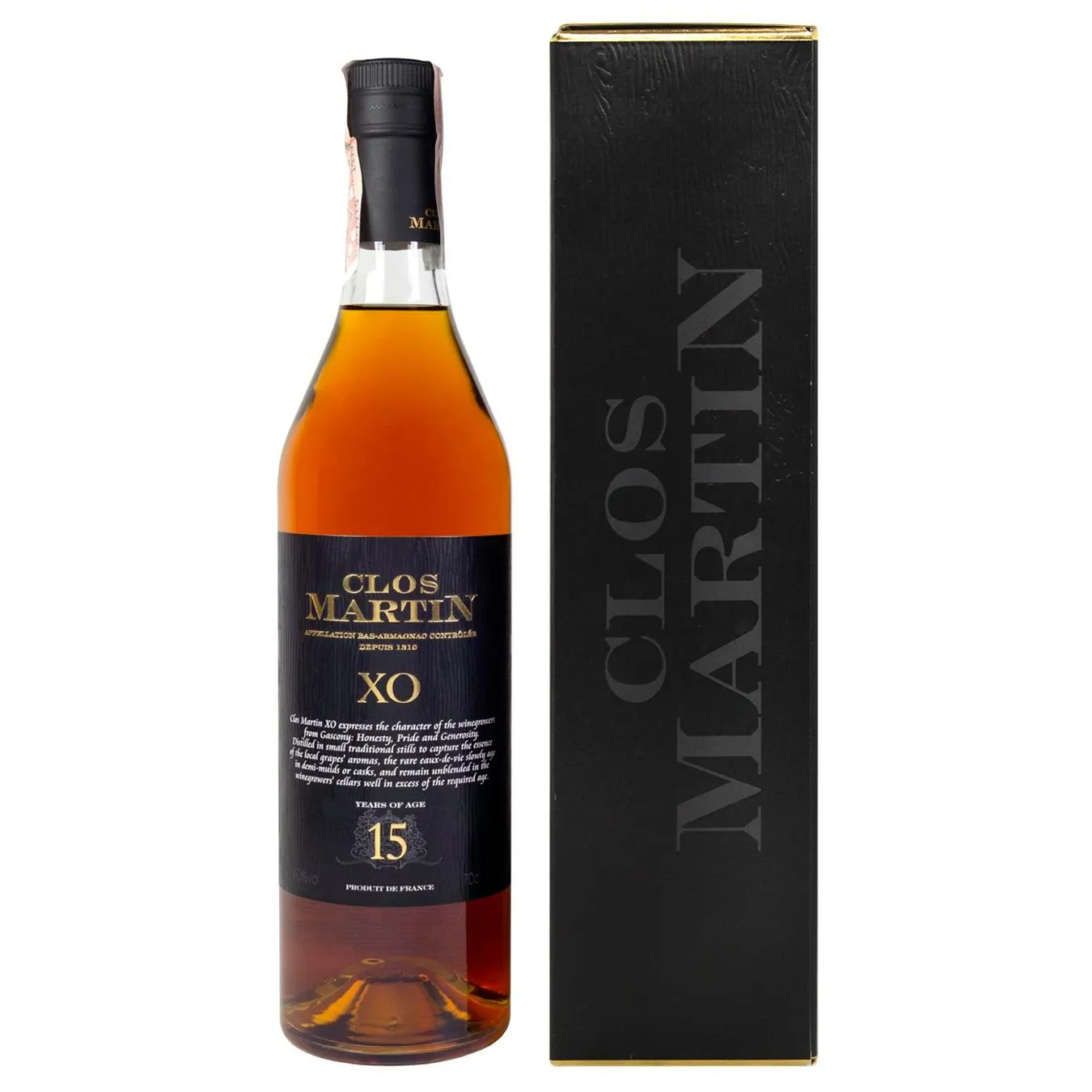 Арманьяк Clos Martin X.O. 15 років 40% 0,7л - Фото 1