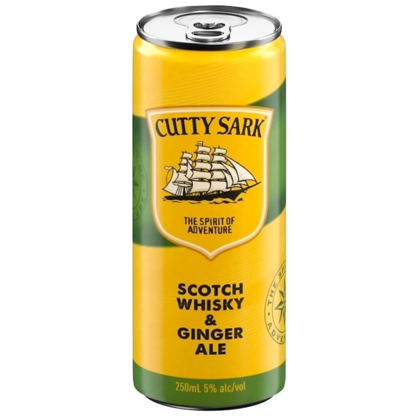 Напій слабоалкогольний Cutty Sark & Ginger Ale 0.25 л 5% - Фото 1
