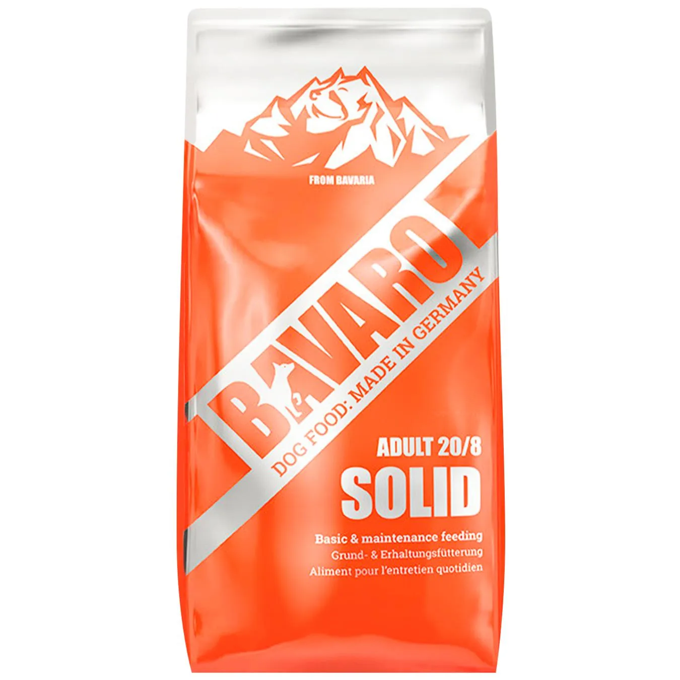 Корм сухий Bavaro Adult Solid 20/8 з домашньою птицею для собак 18кг - Фото 1