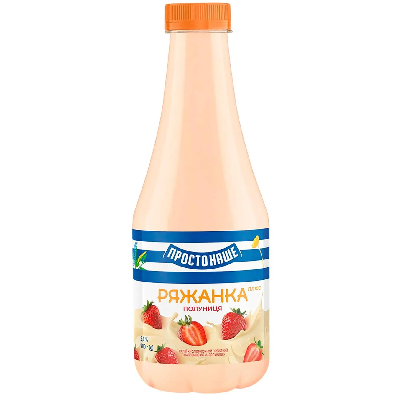 Ряжанка Простонаше з наповнювачем полуниця 2,9% 700г - Фото 3