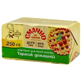 Маргарин Олком Тарасик домашній 40% 250г - Photo 1