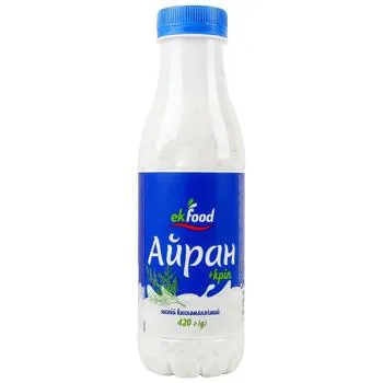 Напій кисломолочний Ekfood Айран + кріп нежирний 420г - Фото 4