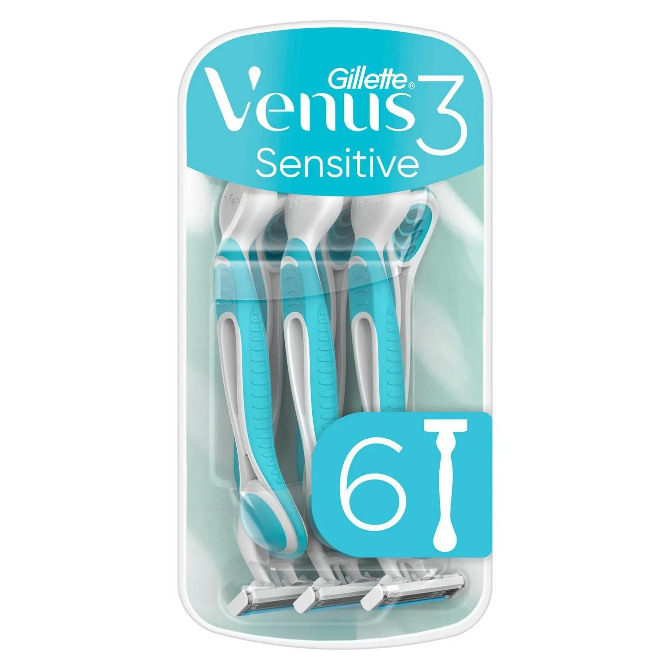 Бритви одноразові Gillette Venus 3 Sensitive 6шт - Фото 4