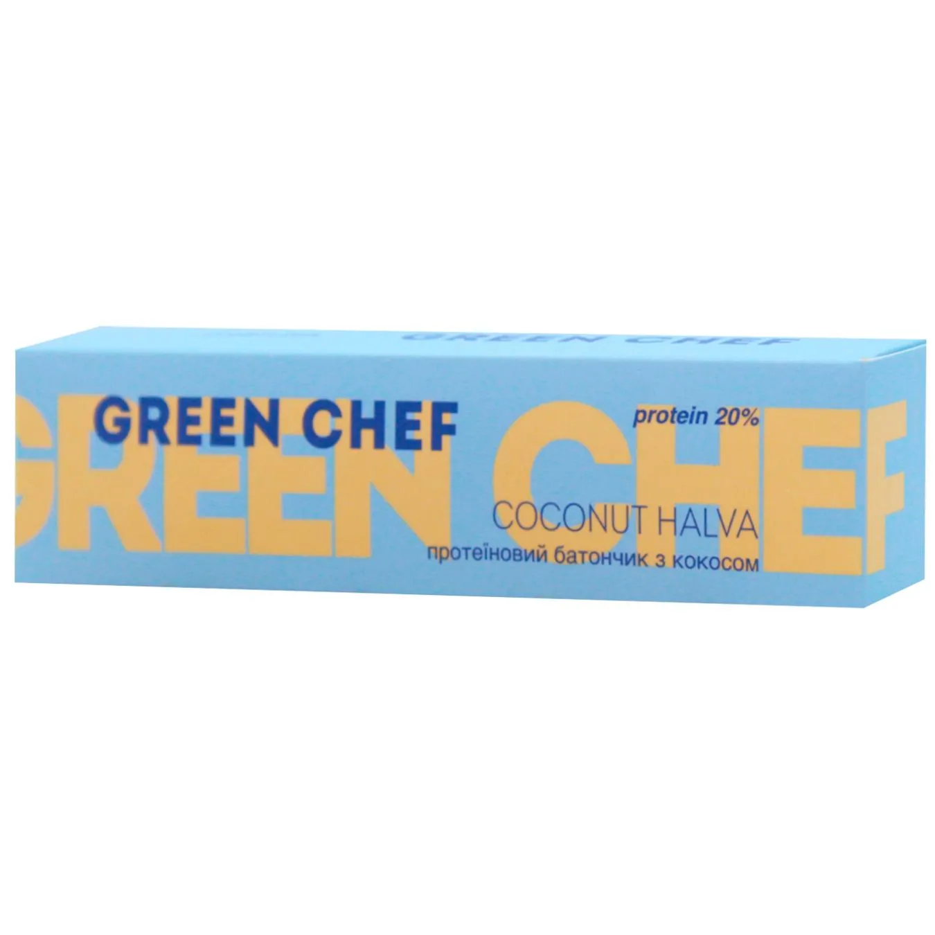Батончик протеїновий Green Chef Coconut Halva з кокосом 40г - Фото 1