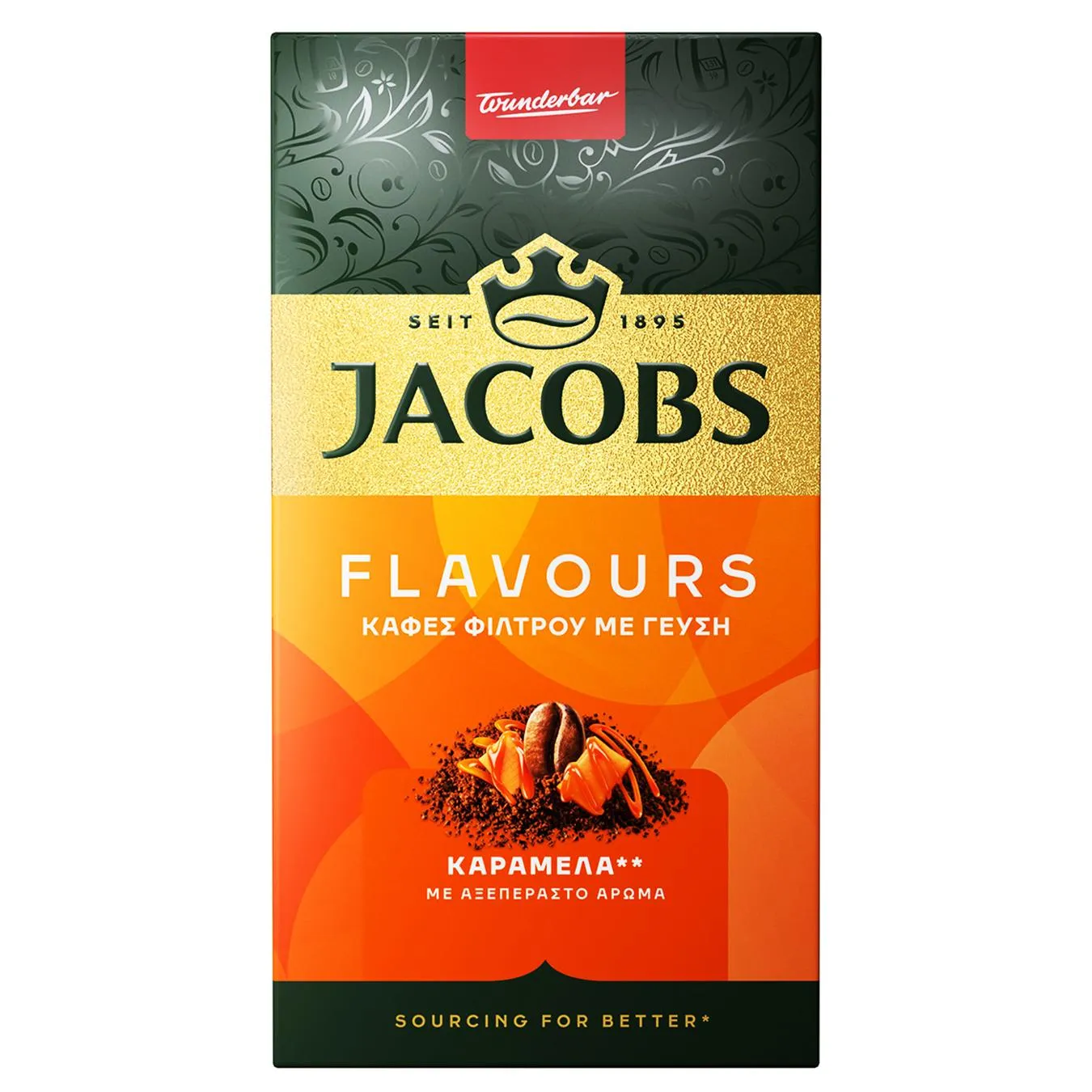 Кава мелена Jacobs Flavours зі смаком карамелі 250г - Фото 1